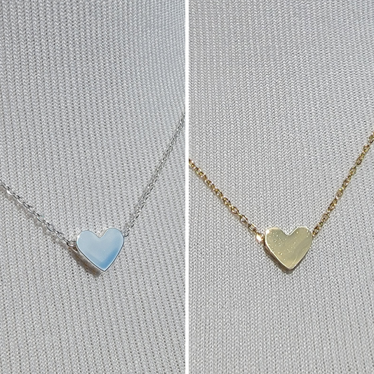 Gold or Silver SS Heart Pendant