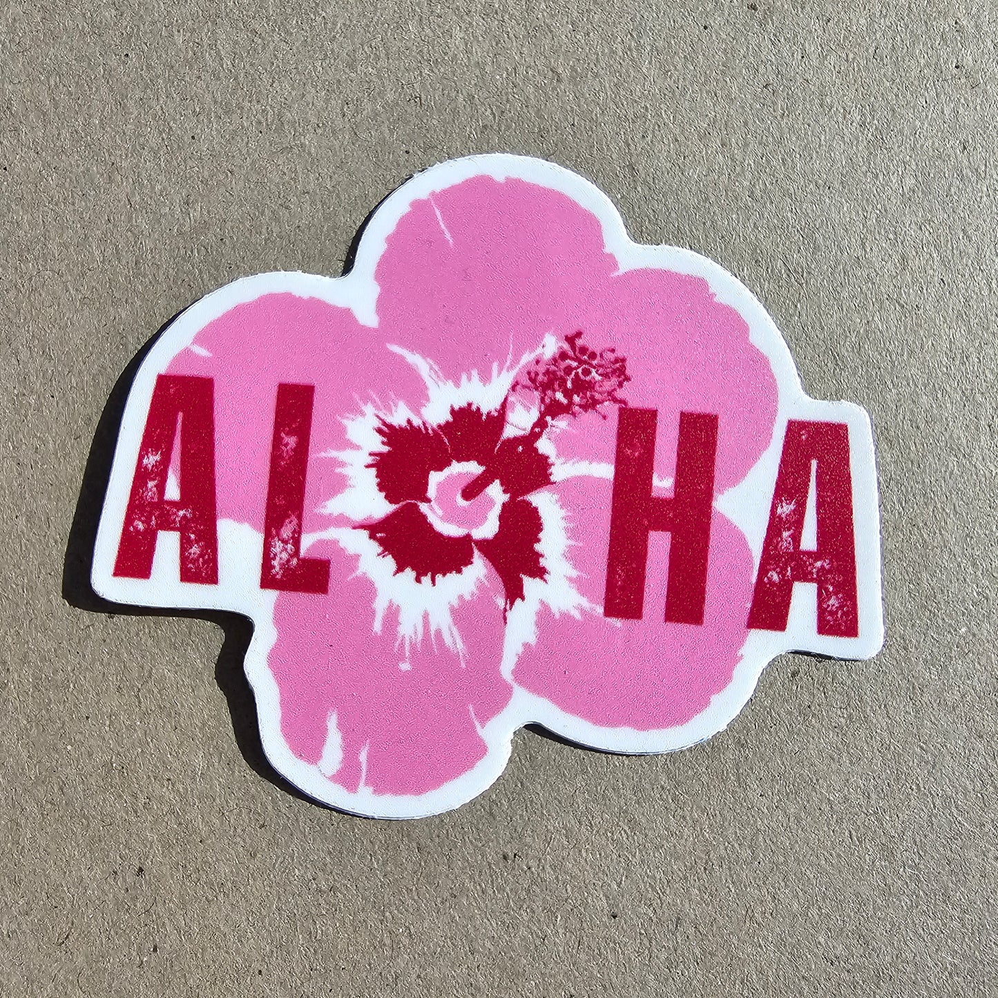 Custom Vinyl Aloha Hibiscus Sticker