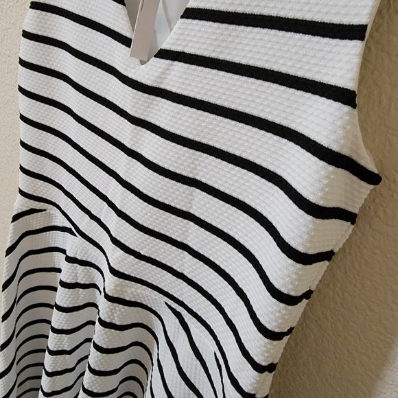 Black and White Striped ASOS Dress - Size 2