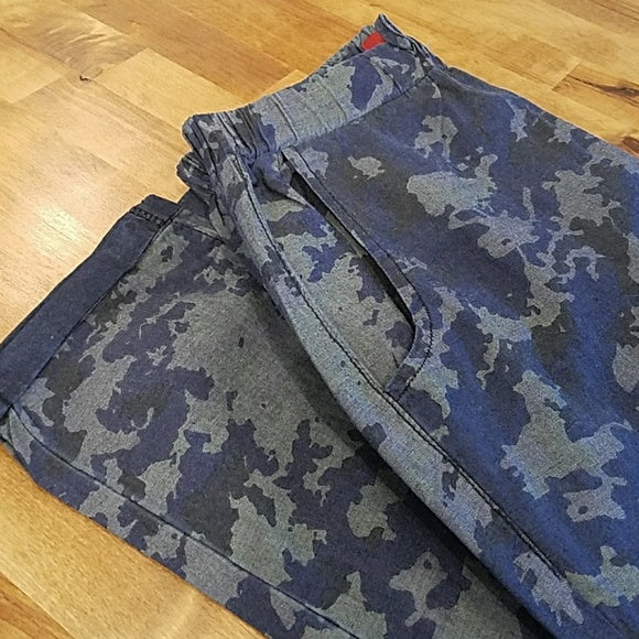 Blue Camo Crop Pants