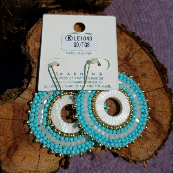 Natural Shell Seed Beed Earrings